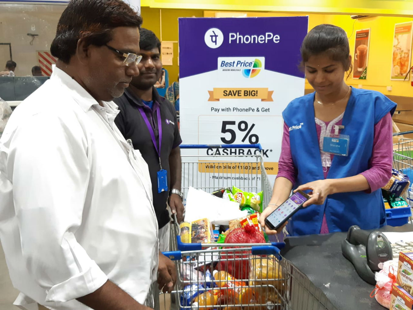 Walmart India Avails UPI Payment Option For Its Kirana Members Via PhonePe