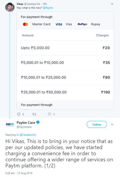 is-paytm-charging-convenience-fee-over-transactions