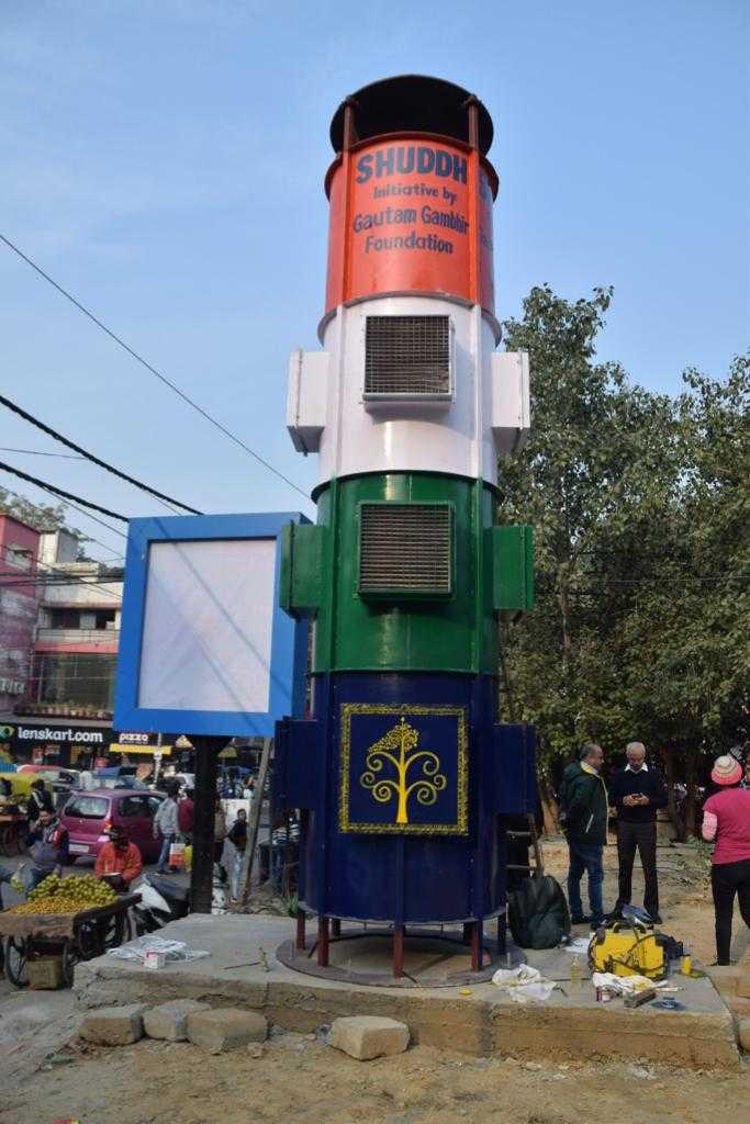 Delhi ‘Anti-Smog Tower’ procured by Gautam Gambhir Foundation