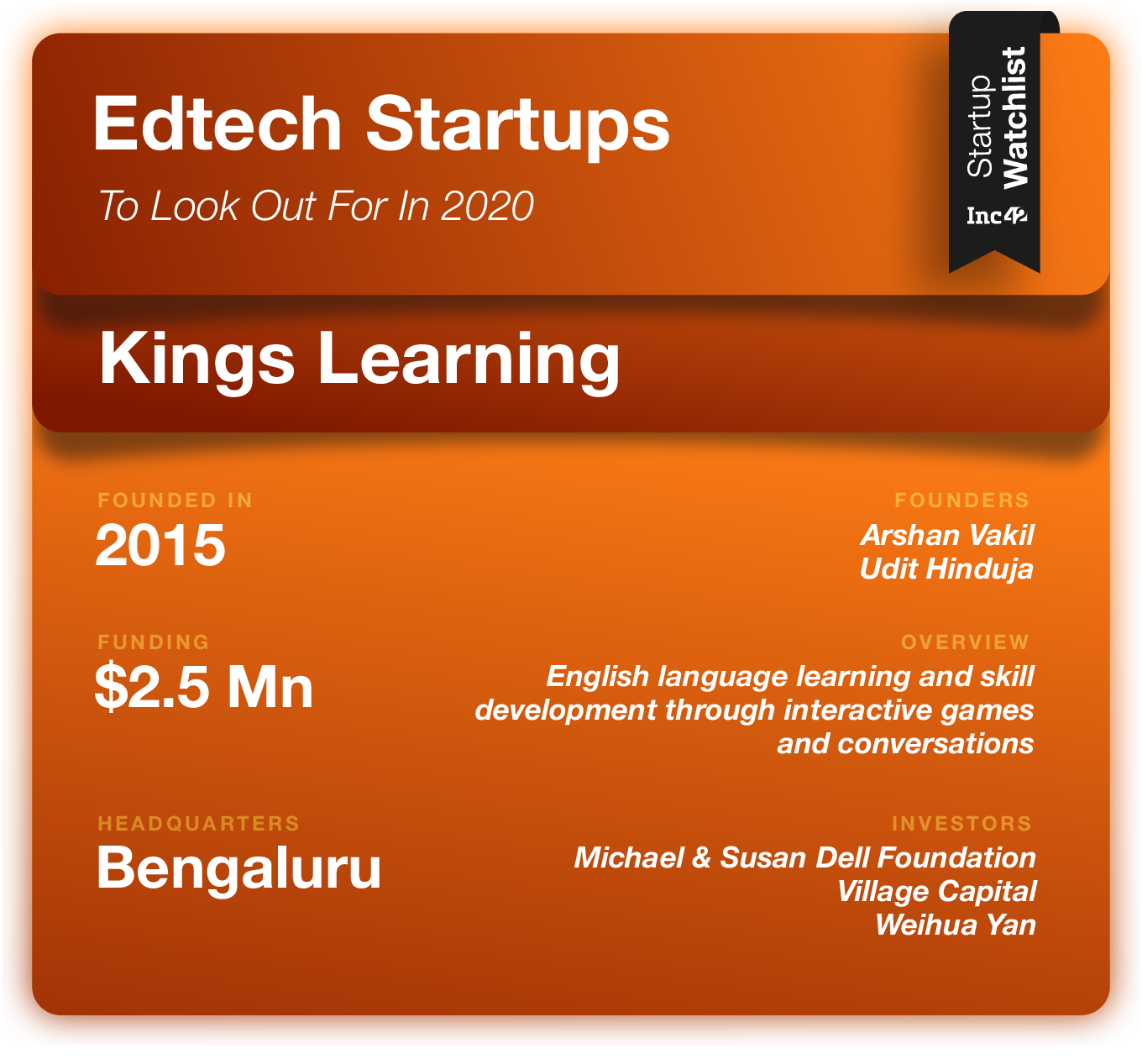 Edtech Startups 2020 Kings Learning