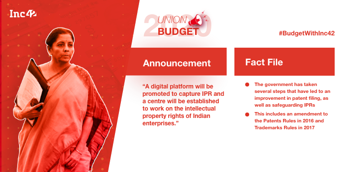 Intellectual Property Laws Receive Mention in Budget 2020