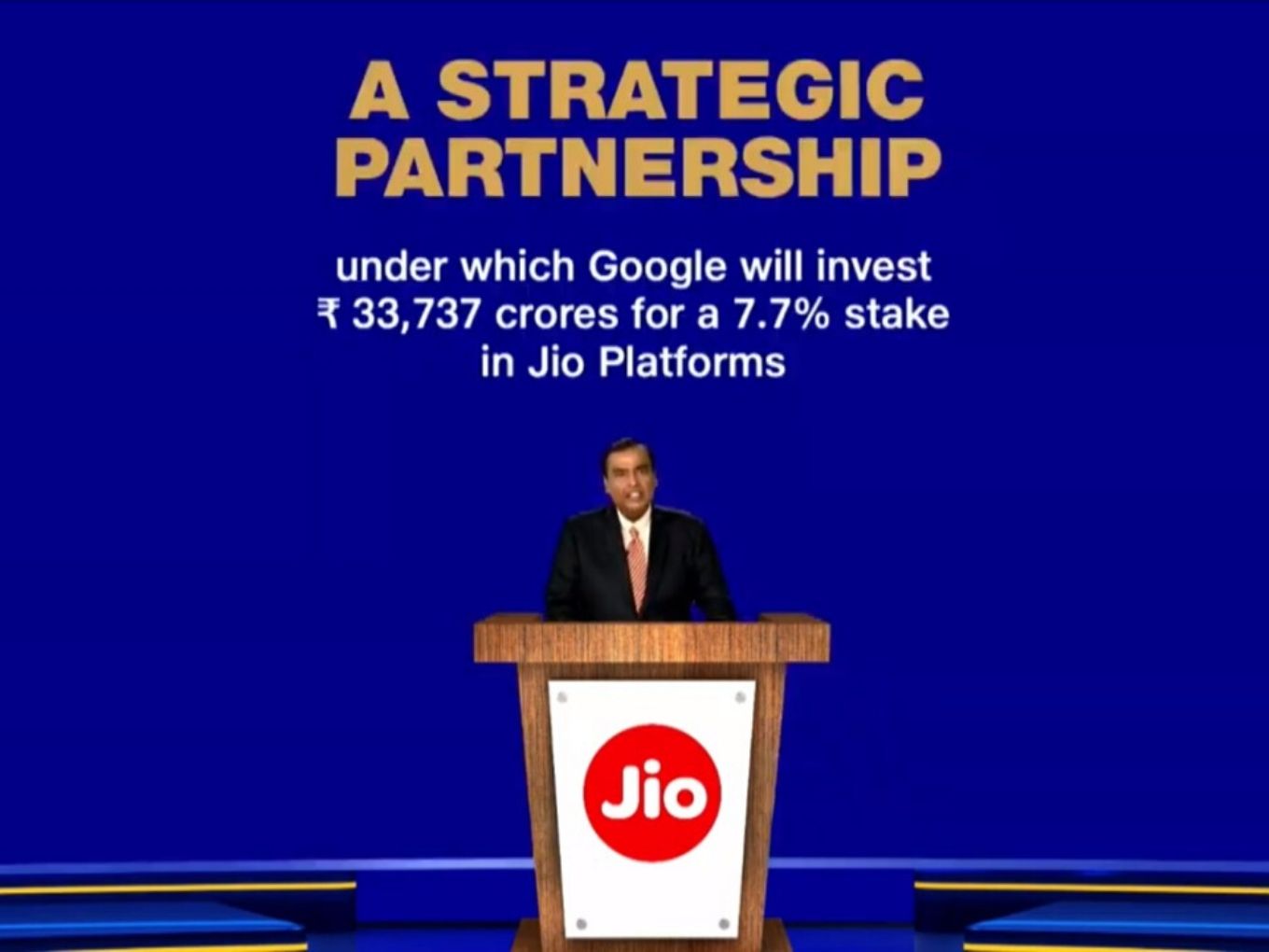 Breaking: Google Invests $4.5 Bn In Reliance Jio For 7.73%