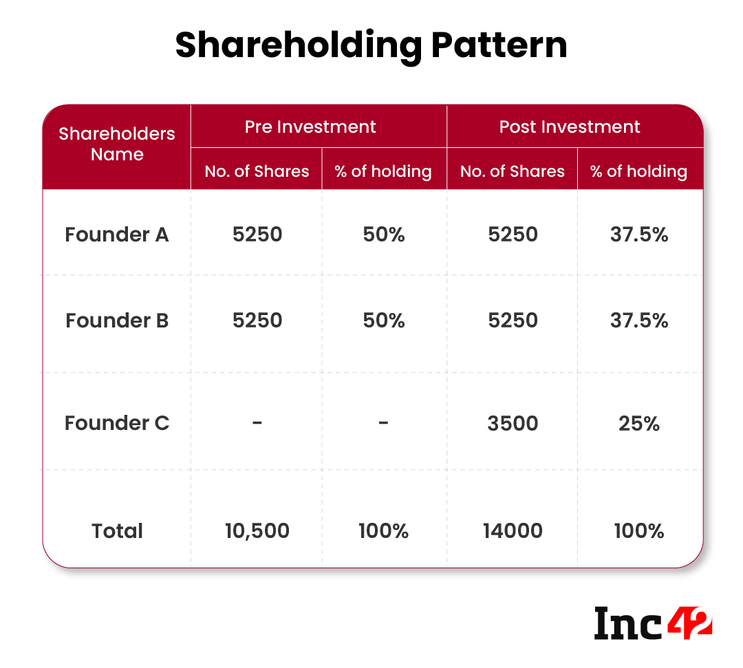 Startups Shareholding Pattern