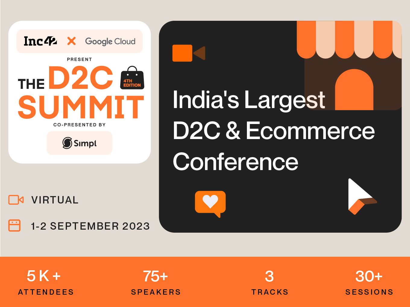 Announcing The D2C Summit 2023 — India’s Largest D2C & Conference