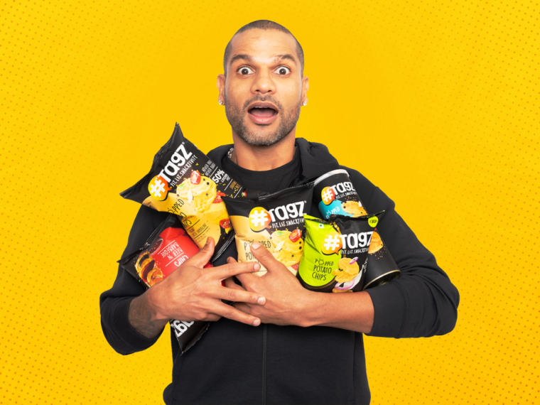 Cricketer Shikhar Dhawan Invests In D2C Snack Brand TagZ